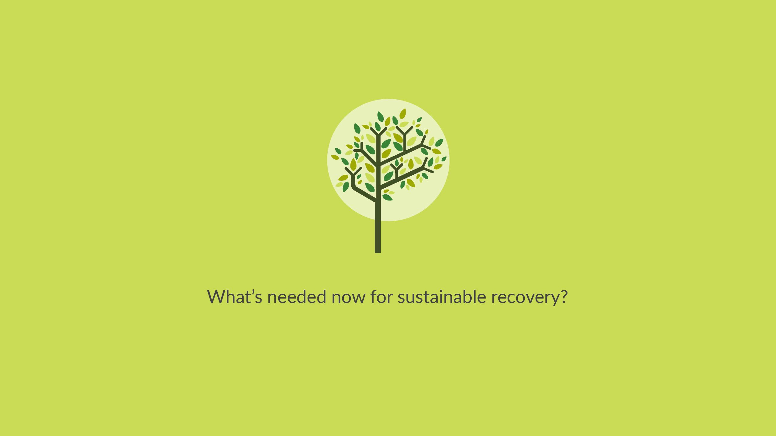 The image of tree. The text reads: Successful and sustainable recovery